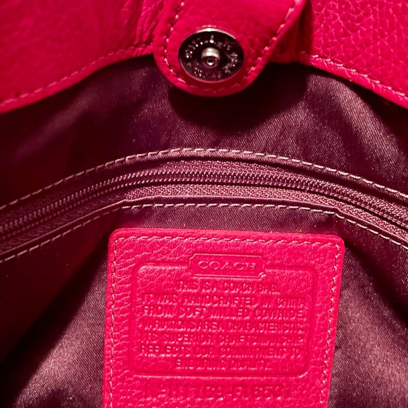 Red Coach Handbag - Picture 5 of 6